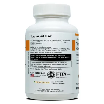 turmeric bottle back fda