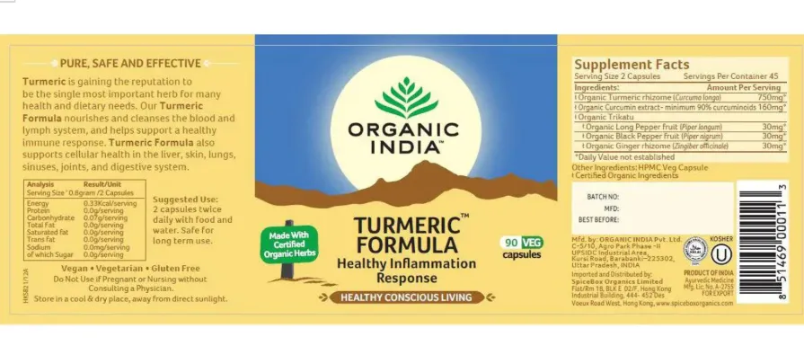 turmeric formula leaflet